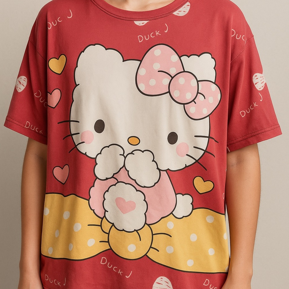 Hello Kitty Red Short Sleeve Tee